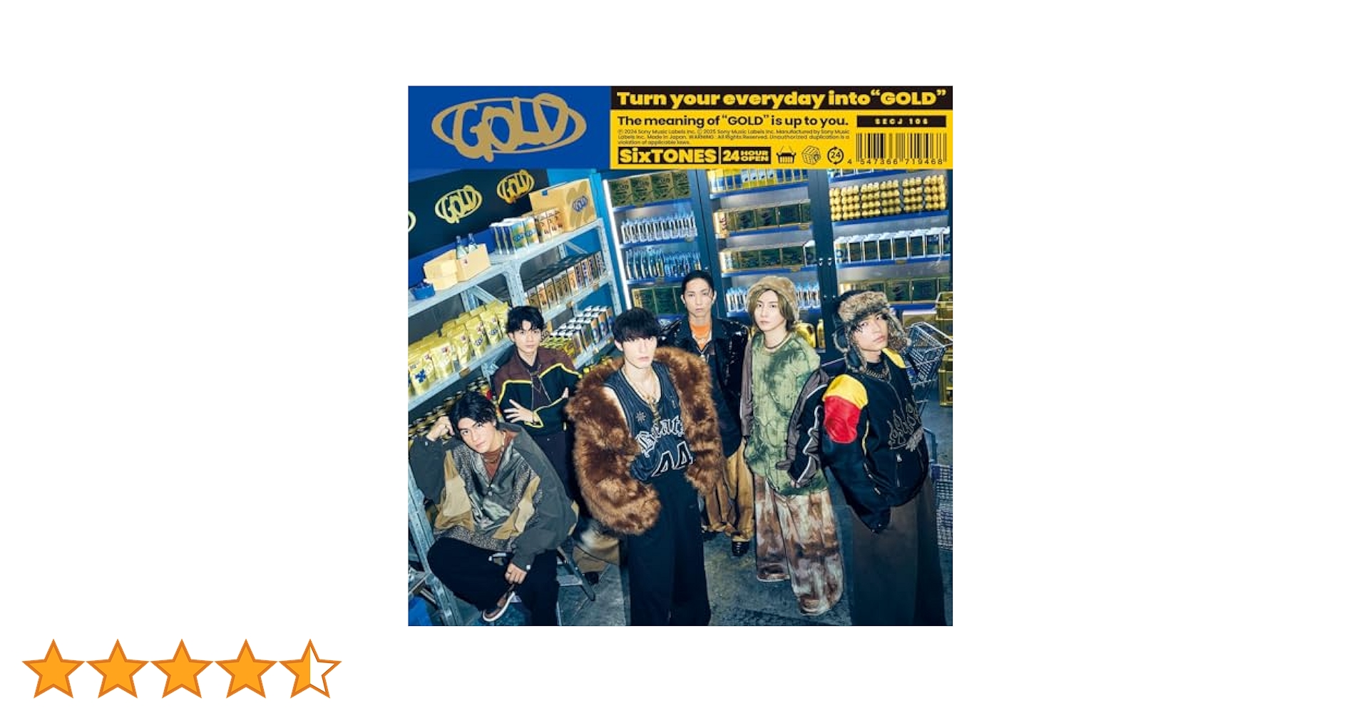 Amazon.co.jp: GOLD (通常盤) - SixTONES (特典なし): ミュージック